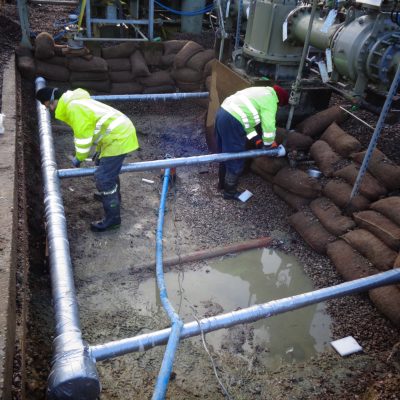 05 Product Drain Wrapped In Miothene (During)